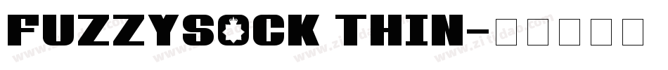 FuzzySock Thin字体转换